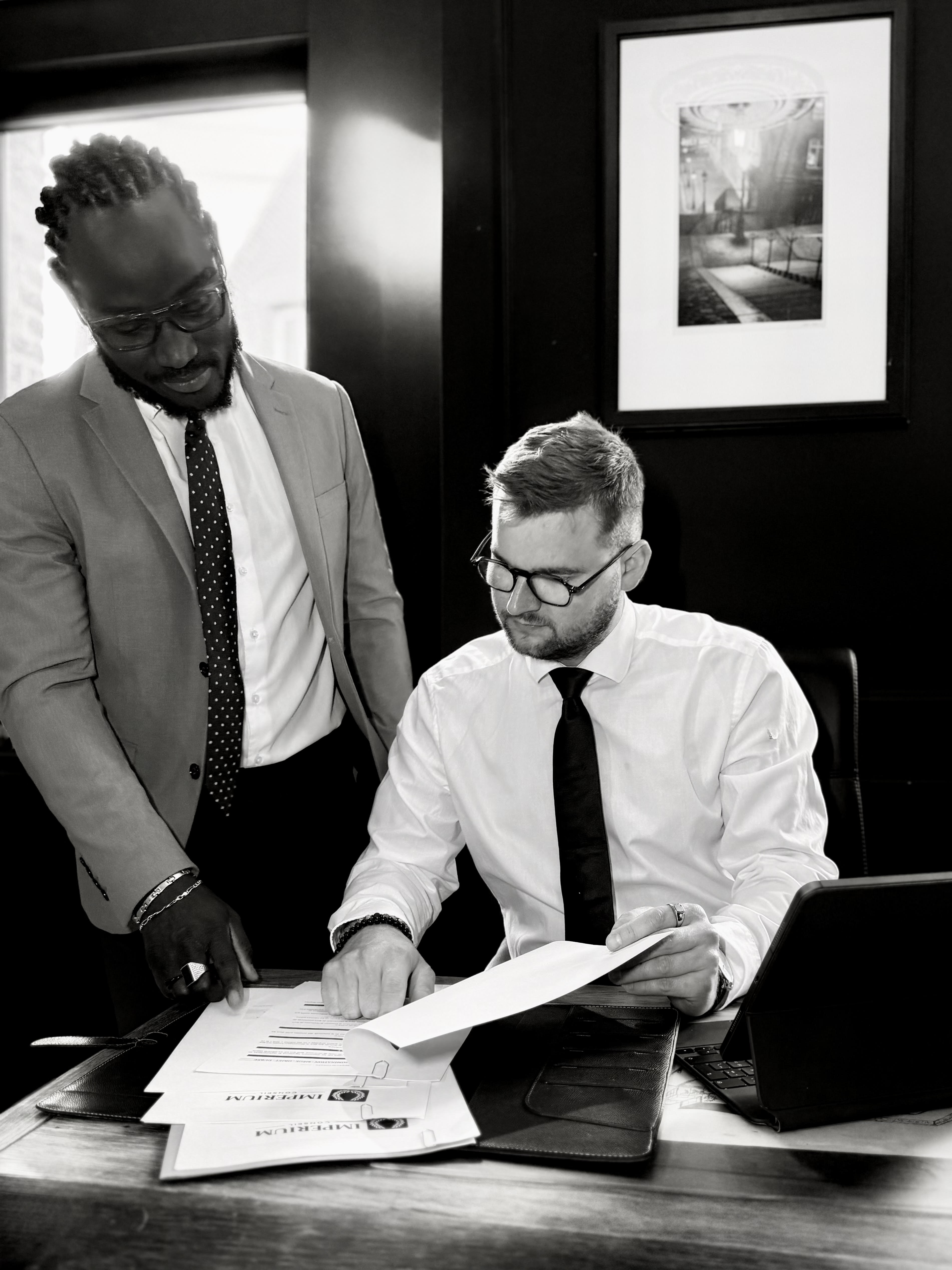Corentin KACZKA et Sekou-Prinsgui MARA, co-fondateurs d'Imperium Conseil